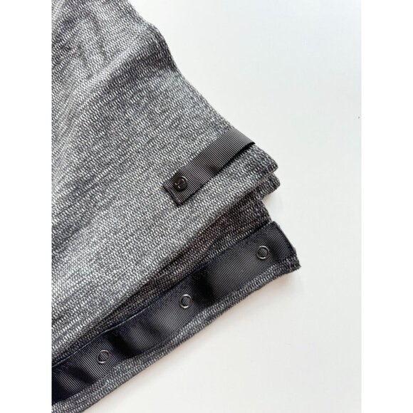 LULULEMON Vinyasa Coco Pique Black Rulu Knit Convertible Scarf Shawl Wrap - Picture 2 of 5